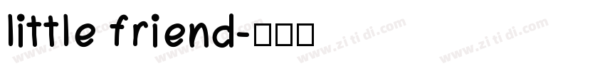 little friend字体转换